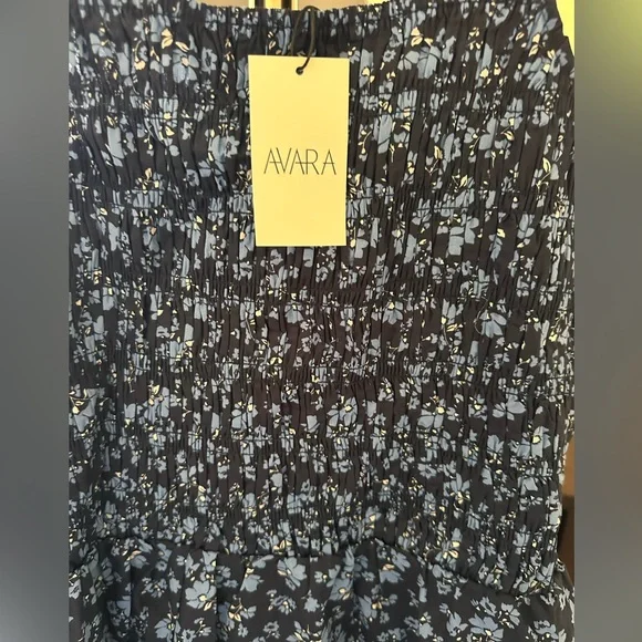 Ava Midnight Blue Floral Maxi Dress - Picture 3 of 4